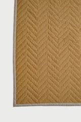 Chevron Ochre Quilted Bedding Set