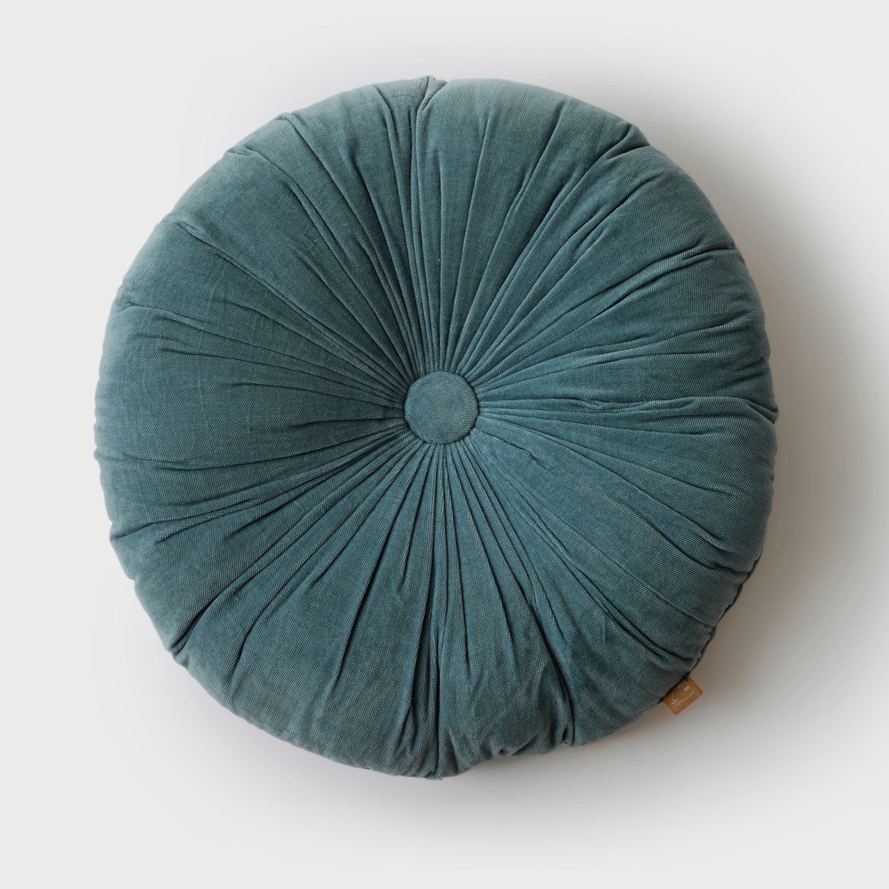 Cuddle Teal Round Cushion