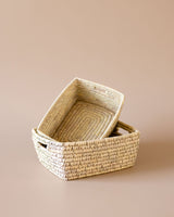 Rectangular wicker  basket available at kolus India